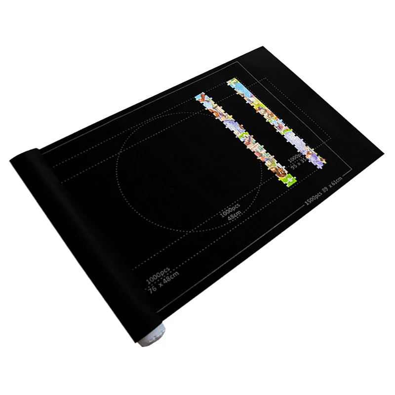 Portable Felt Puzzle Roll Mat – Jigsaw Puzzle Storage & Playmat for Up to 1500 Pieces (Only Mat)