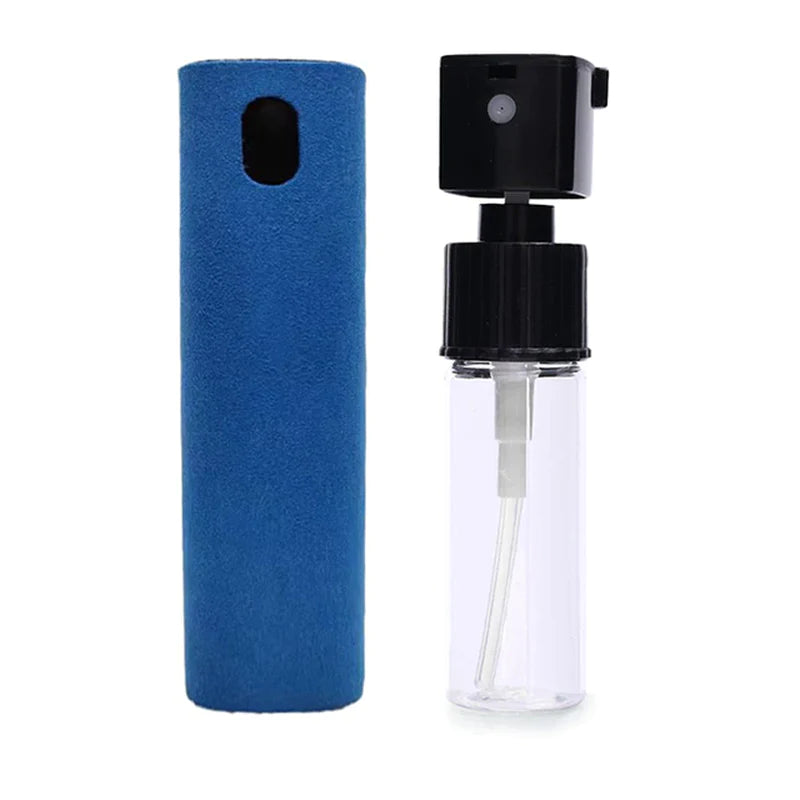 2-in-1 Microfiber Screen Cleaner Spray Bottle – Portable Cleaning Tool for Phone, Tablet, Laptop & Glasses