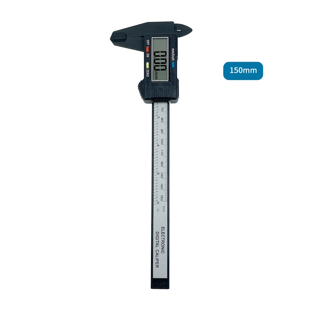 Electronic Digital Caliper – Carbon Fiber Vernier Caliper Gauge Micrometer Measuring Tool (100mm/150mm)