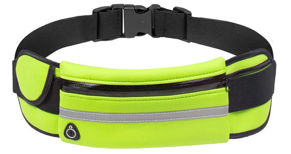 Waterproof Running Waist Bag with USB Port – Adjustable Sports Belt Bag for Phone, Gym, Travel & Outdoor Activities