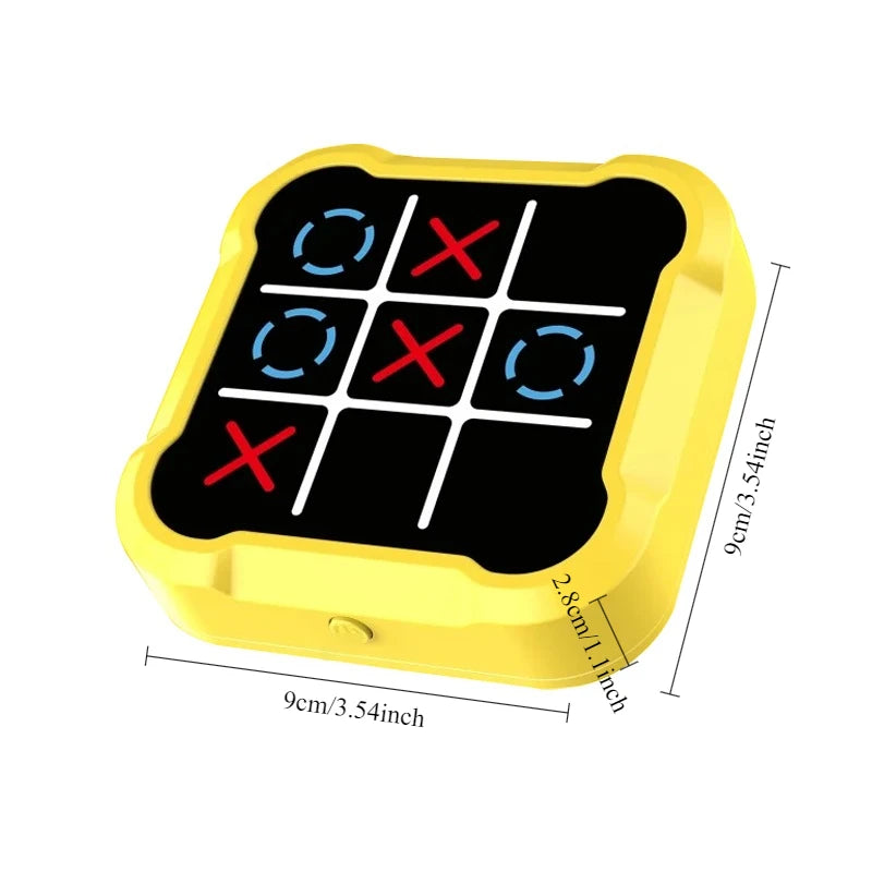 Tic-Tac-Toe Electronic Puzzle Battle Game – Interactive Parent-Child Travel Toy with Multiple Play Modes