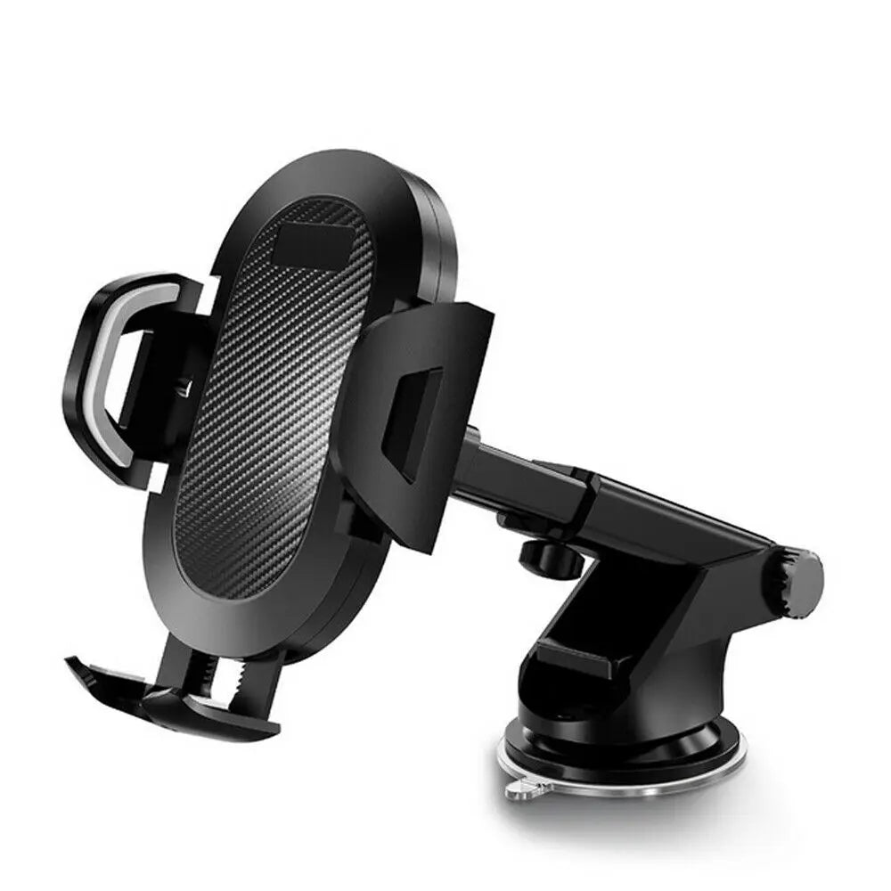 Universal Car 360° Rotate Phone Holder Mount with Retractable Arm & Strong Suction Cup for 4.7–6.8" Smartphones