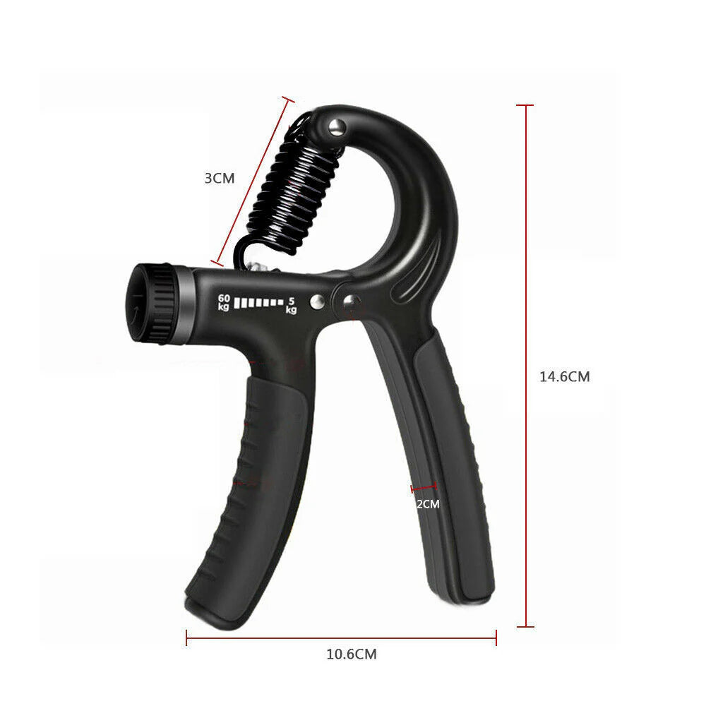 Adjustable Hand Grip Strengthener 5–60Kg – Grip & Forearm Exerciser for Strength Training, Rehab, Sports & Fitness