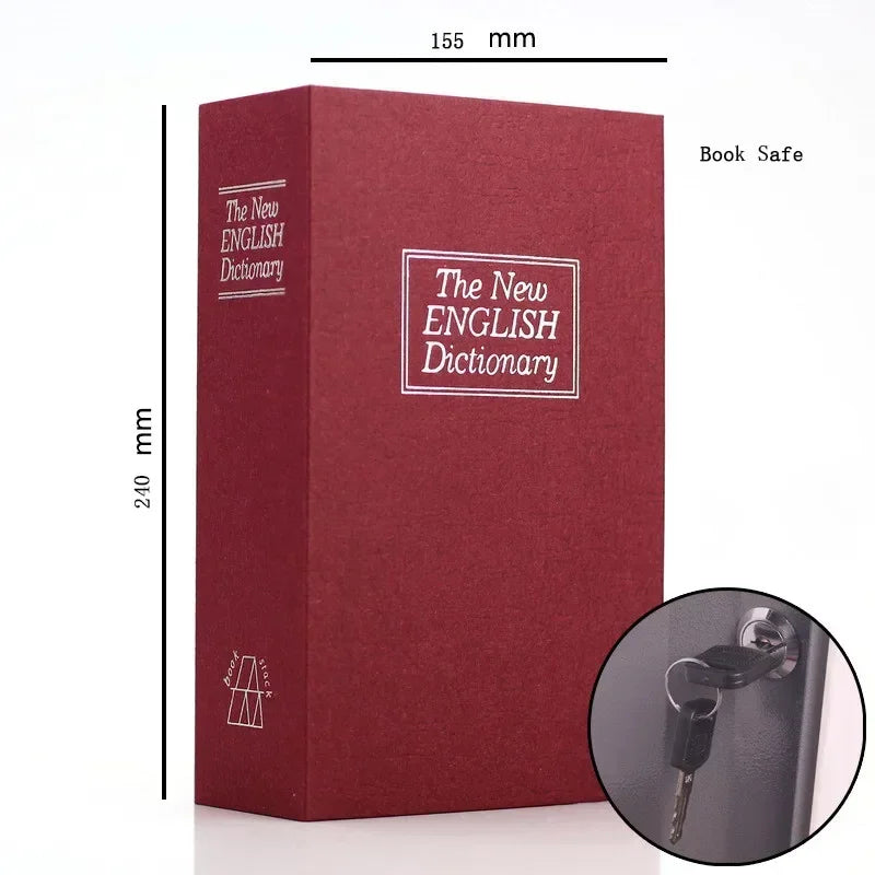 Dictionary Mini Book Safe – Hidden Security Lock Box for Cash, Keys, Jewelry & Valuables