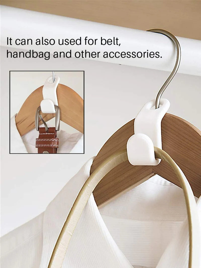 40PCS Clothes Hanger Connector Hooks – Space-Saving Closet Organizer for Hangers, Belts, Bags & Accessories