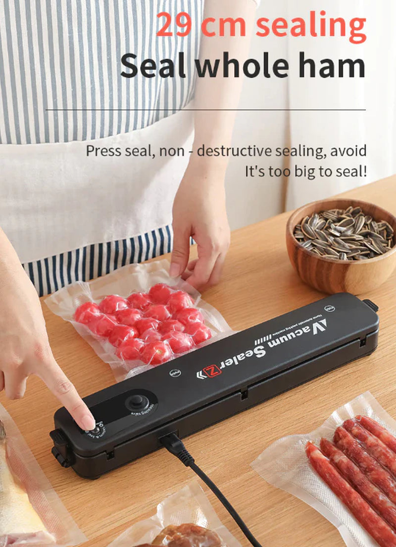 Automatic Vacuum Sealer Machine with Seal Bags – Food Preservation Saver for Dry & Wet Foods
