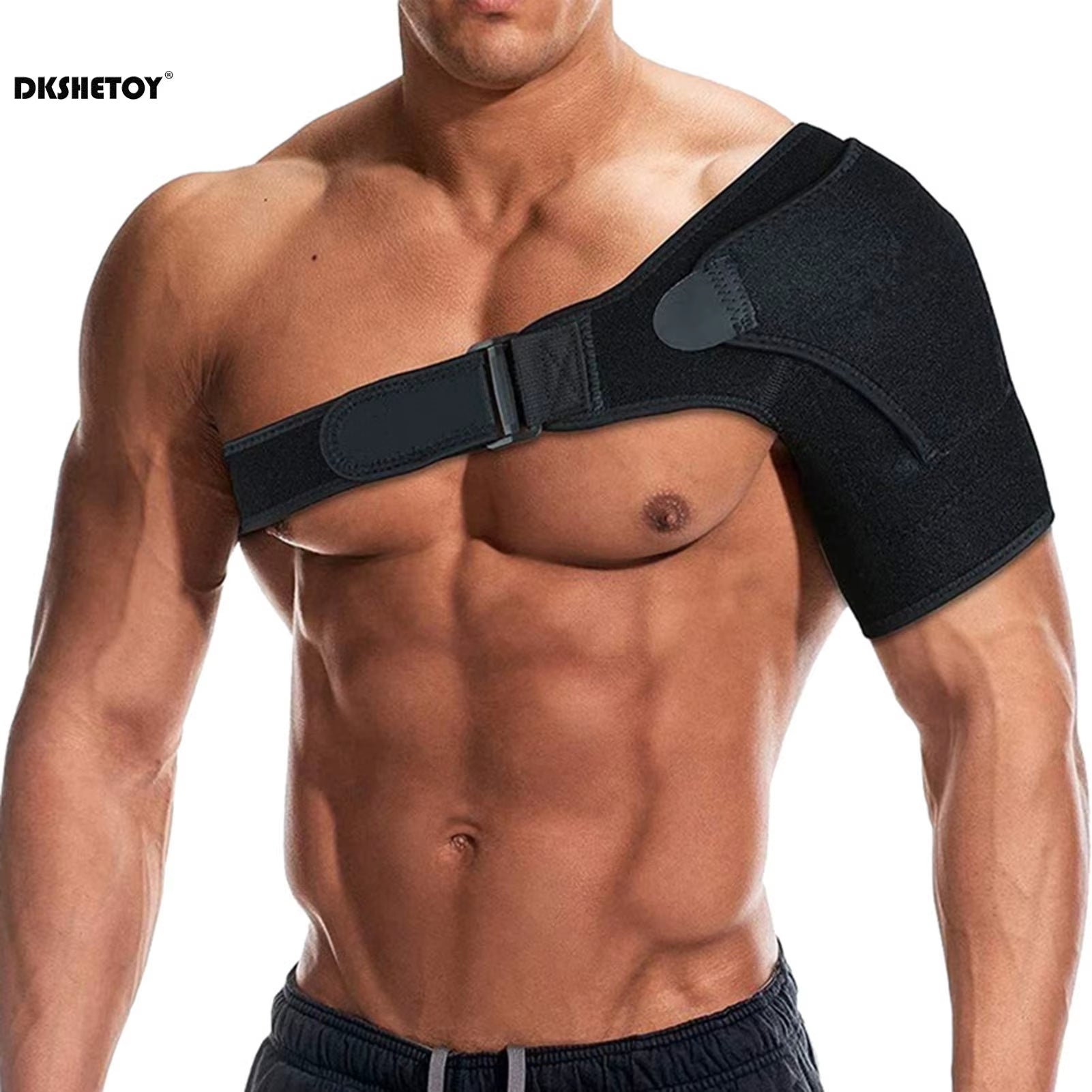 Adjustable Shoulder Brace for Rotator Cuff Injury – Compression Sleeve Support Wrap for Left or Right Arm | 1 or 2 Pcs