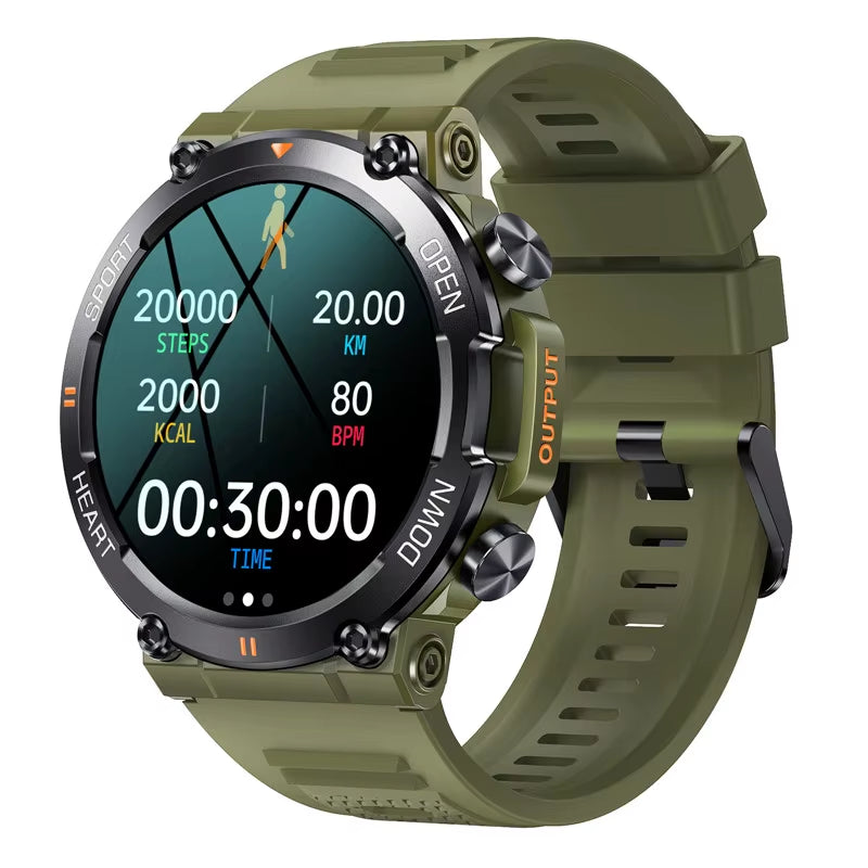 K56Pro Men’s Smartwatch with Bluetooth Calling, Heart Rate & Blood Oxygen Monitor, 1.39" HD Screen, 400mAh Battery, Long Standby