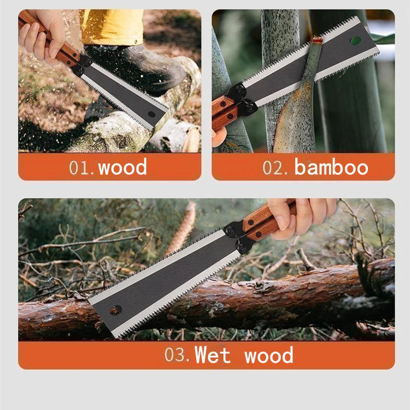Multifunctional Folding Butterfly Saw – Double-Sided Handheld Woodworking & Logging Tool