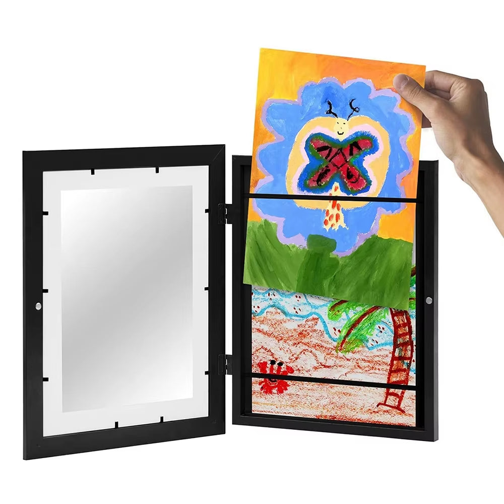 Children’s Art Frame – Magnetic Front-Opening Changeable Display for Kids’ Artwork, Posters, Photos & Paintings | Wall-Mount Home Decor