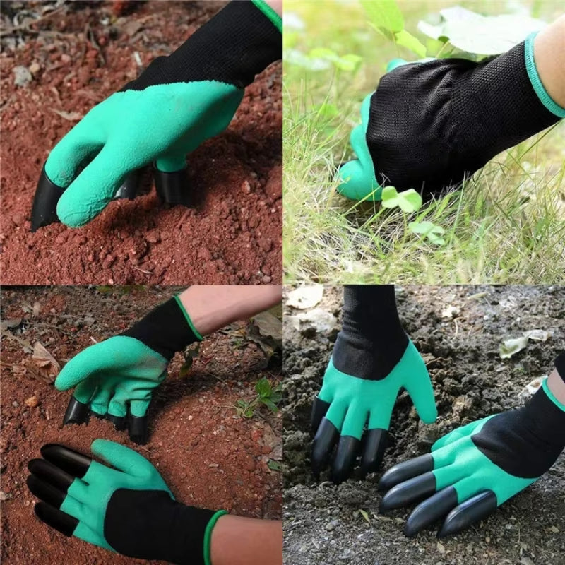 Clawterra™ Gardening Gloves – Waterproof, Stab-Resistant Planting & Digging Gloves with Built-In Claws