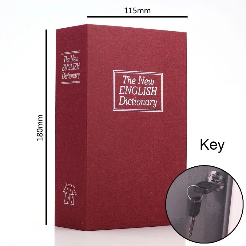 Dictionary Mini Book Safe – Hidden Security Lock Box for Cash, Keys, Jewelry & Valuables