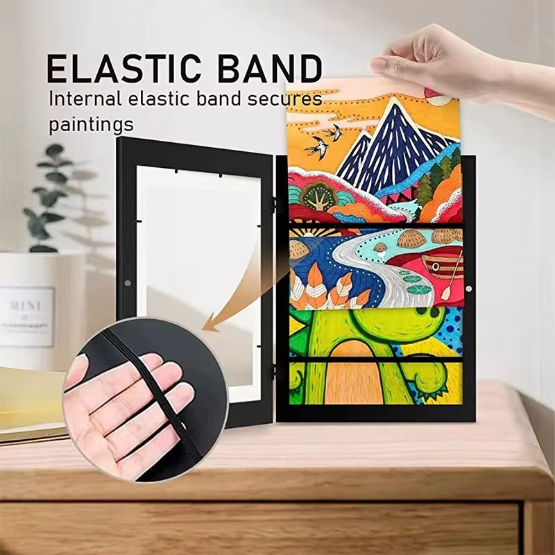 Children’s Art Frame – Magnetic Front-Opening Changeable Display for Kids’ Artwork, Posters, Photos & Paintings | Wall-Mount Home Decor