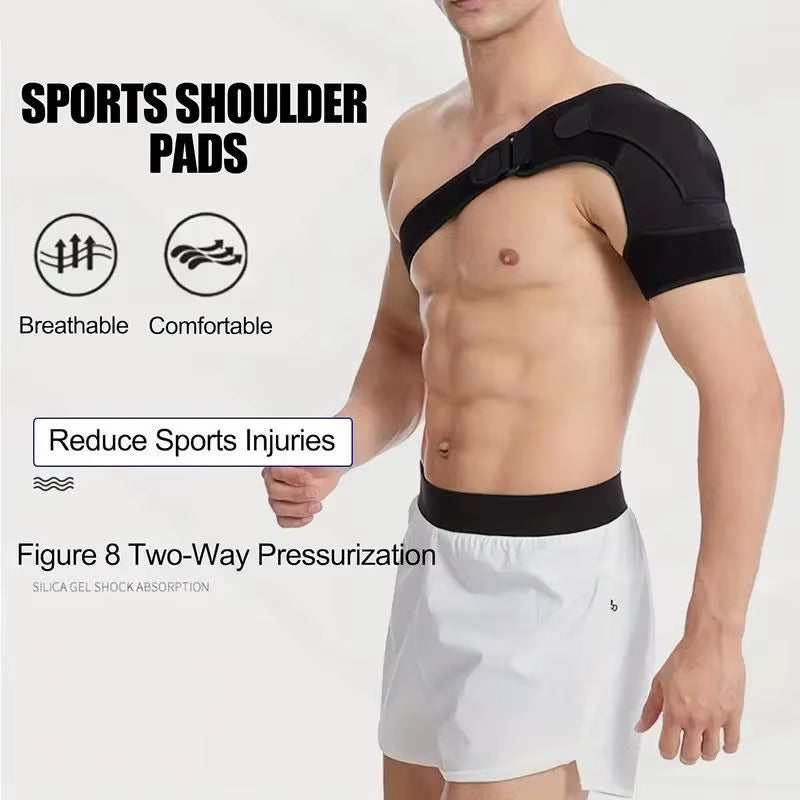 Adjustable Shoulder Brace with Pressure Pad – Support & Protection for Left or Right Shoulder
