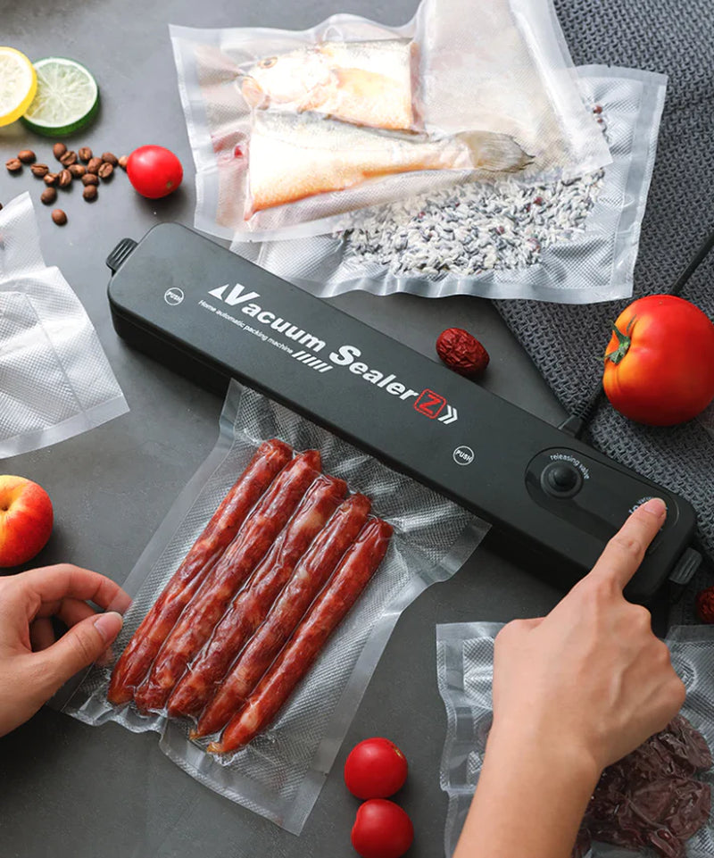 Automatic Vacuum Sealer Machine with Seal Bags – Food Preservation Saver for Dry & Wet Foods