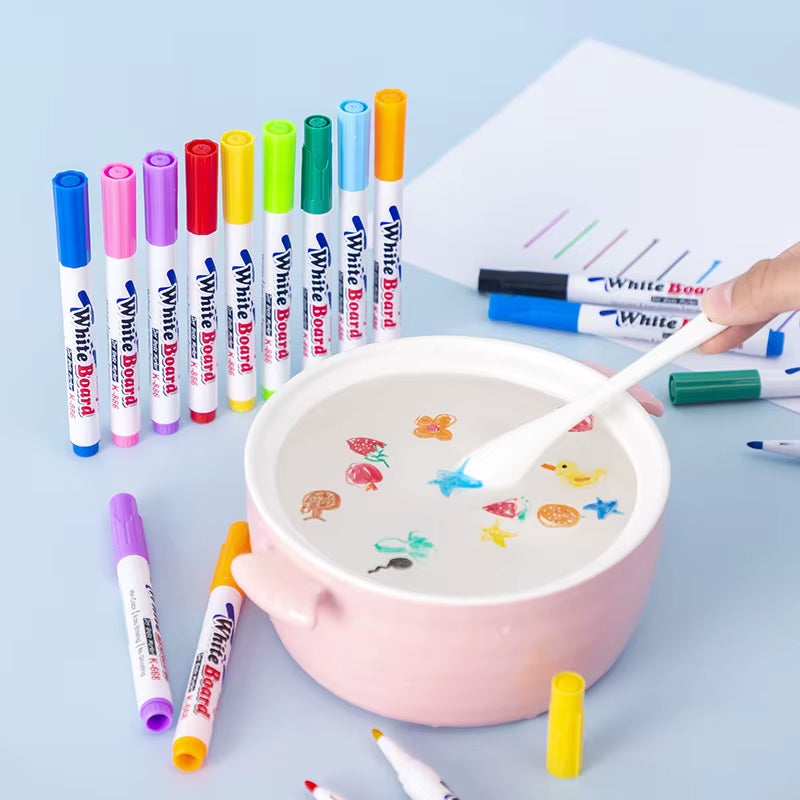 Magical Floating Water Pen Drawing Set with Spoon – Kids’ Creative Water Art Toy