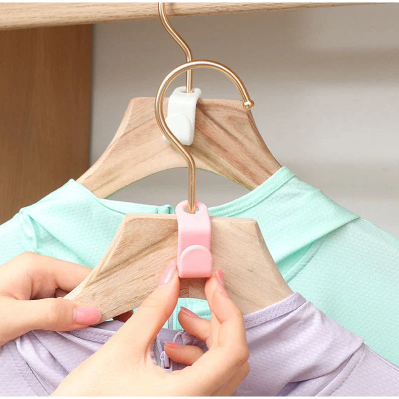 40PCS Clothes Hanger Connector Hooks – Space-Saving Closet Organizer for Hangers, Belts, Bags & Accessories