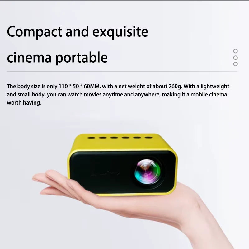 Xiaomi Mini 8K HD Portable Projector – Compact Home Theater for Movies, Gaming & Kids Entertainment