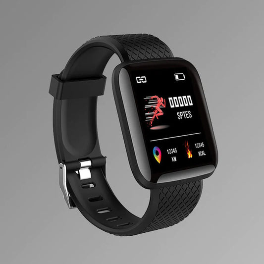 Smart Fitness Tracker Watch for Men & Women – Heart Rate, Sleep, Message Alerts, Waterproof, Bluetooth, USB Charge