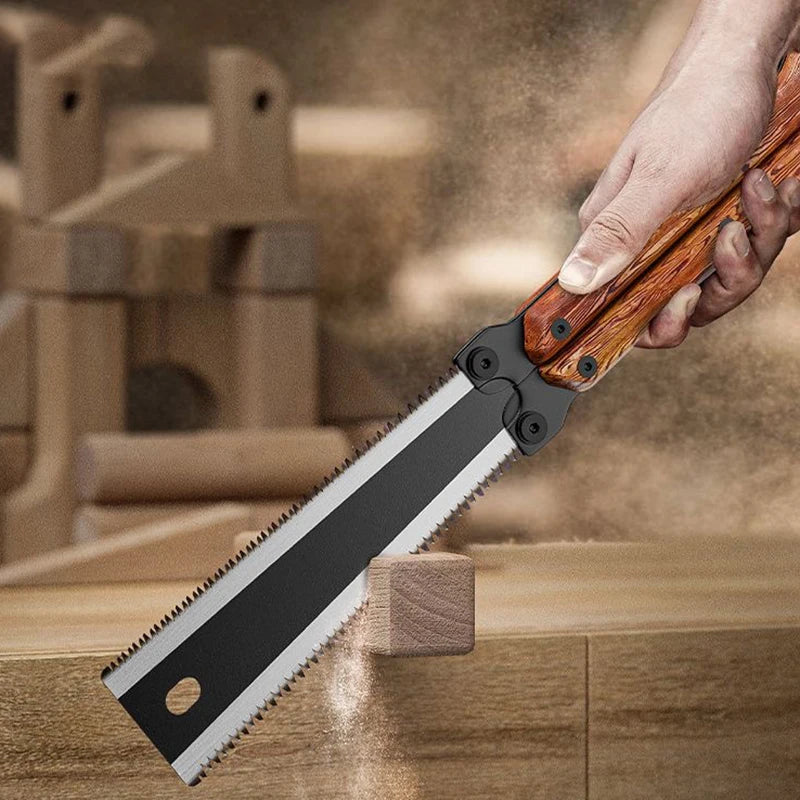Multifunctional Folding Butterfly Saw – Double-Sided Handheld Woodworking & Logging Tool