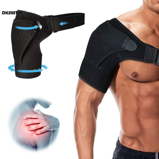 Adjustable Shoulder Brace for Rotator Cuff Injury – Compression Sleeve Support Wrap for Left or Right Arm | 1 or 2 Pcs