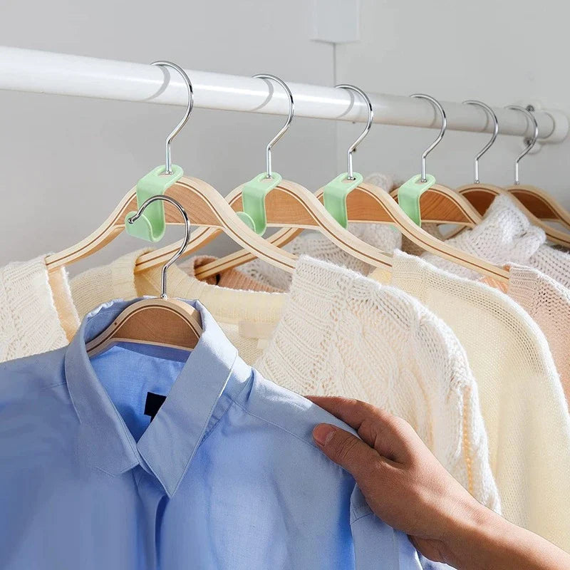 40PCS Clothes Hanger Connector Hooks – Space-Saving Closet Organizer for Hangers, Belts, Bags & Accessories