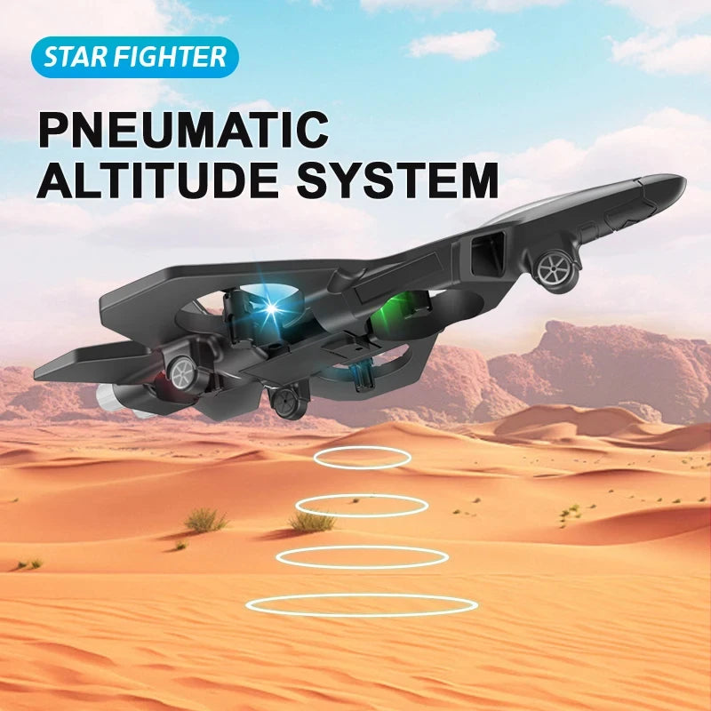 2.4G Remote Control Fighter Plane with LED Lights – Foam Glider Stunt UAV Helicopter