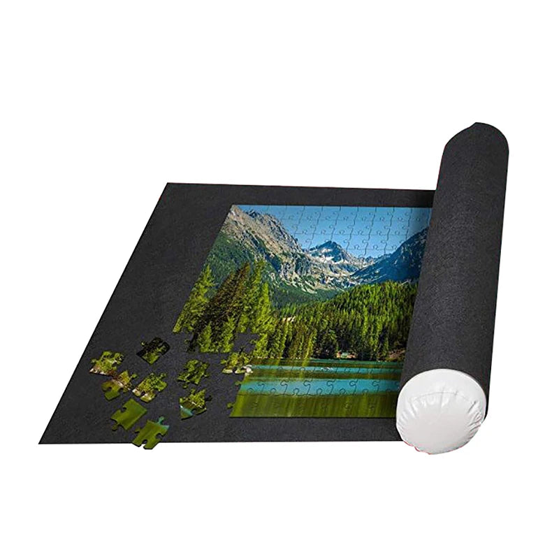 Portable Felt Puzzle Roll Mat – Jigsaw Puzzle Storage & Playmat for Up to 1500 Pieces (Only Mat)