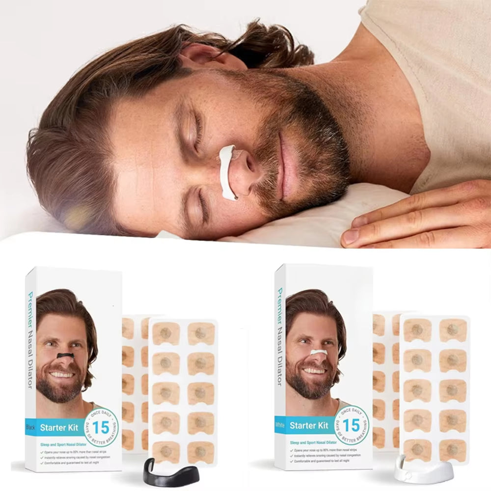 15 Pairs Magnetic Nasal Breathing Dilators Kit – Anti-Snoring, Sports Oxygen Booster & Allergy Relief Nose Clips