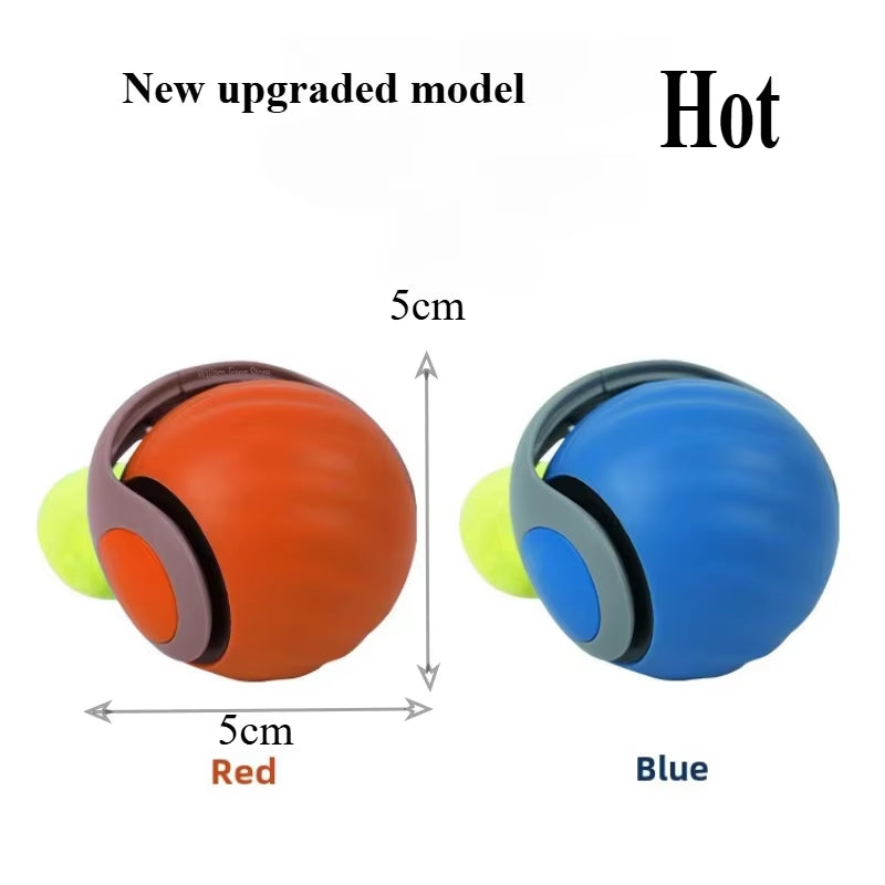 Smart Cat Toy Ball – USB Rechargeable Interactive Rolling Ball with Feather Tail, Dual-Speed & Smart Mode