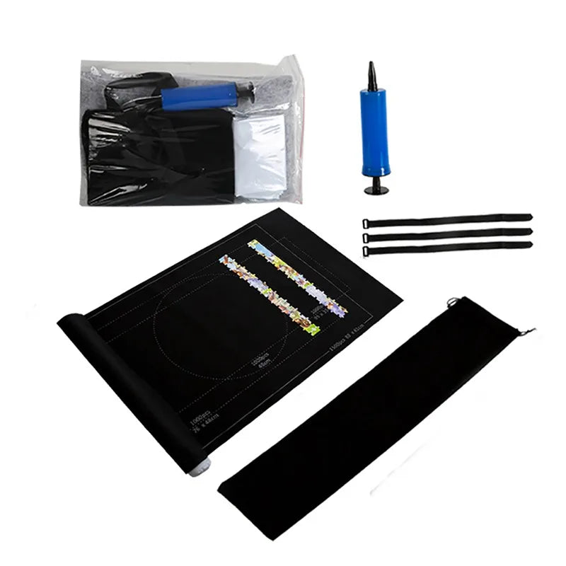 Portable Felt Puzzle Roll Mat – Jigsaw Puzzle Storage & Playmat for Up to 1500 Pieces (Only Mat)