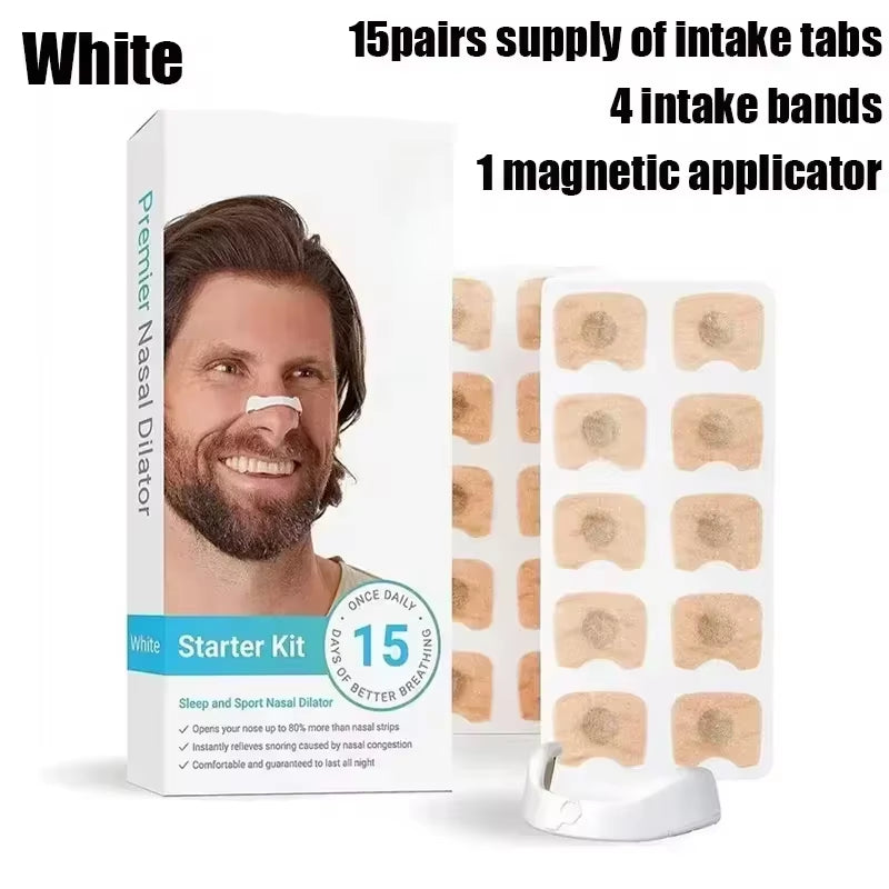 15 Pairs Magnetic Nasal Breathing Dilators Kit – Anti-Snoring, Sports Oxygen Booster & Allergy Relief Nose Clips
