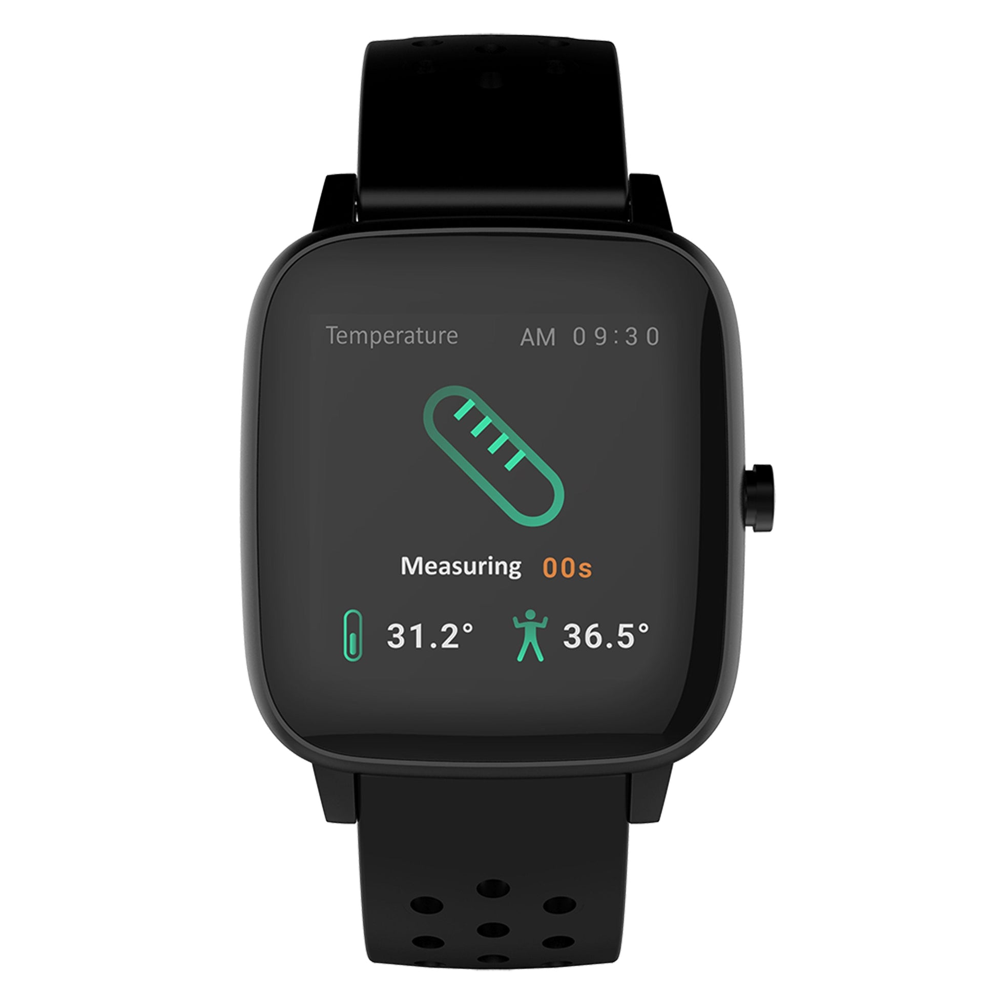 Smartwatch with Heart Rate, Temperature, SpO2 & Blood Pressure Monitor – Bluetooth, Waterproof, Fitness Tracker