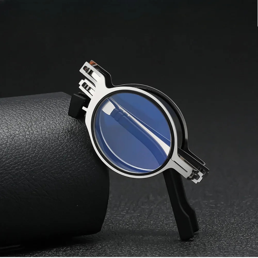 Portable Folding HD Reading Glasses – Ultra-Light Retro Design for Men & Women (0–4.0)