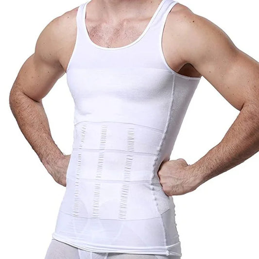 Men’s Slimming Compression Tank Top – Abdomen & Chest Shaper with Back Support