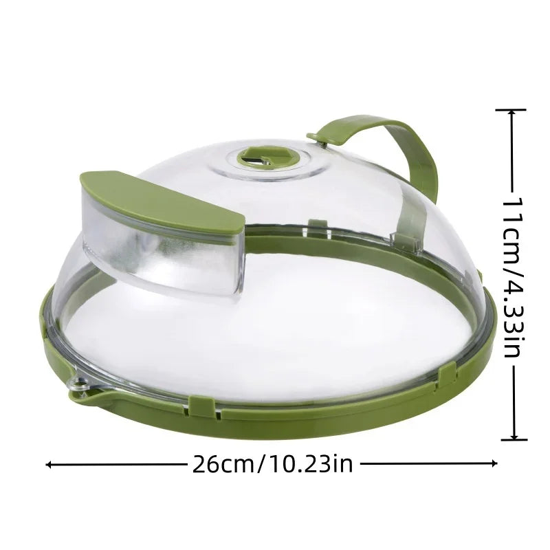 Clear Microwave Cover for Food – 10 Inch Splatter Guard with Handle & Steam Vent | BPA-Free Kitchen Gadget
