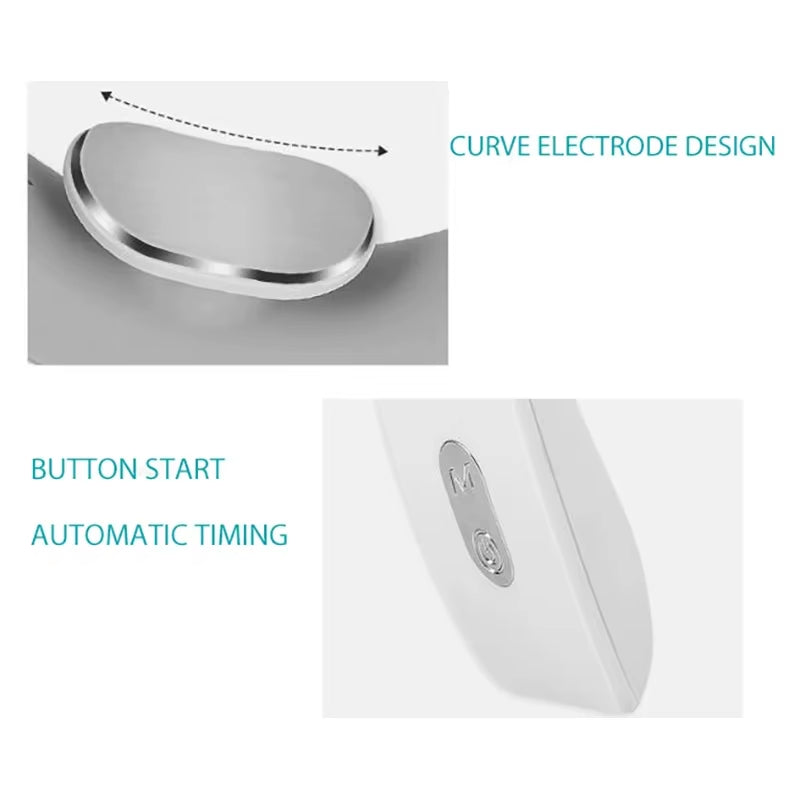 Portable Electric Neck Massager with Heat Therapy – Mini Relaxation Device for Shoulder & Neck Pain Relief