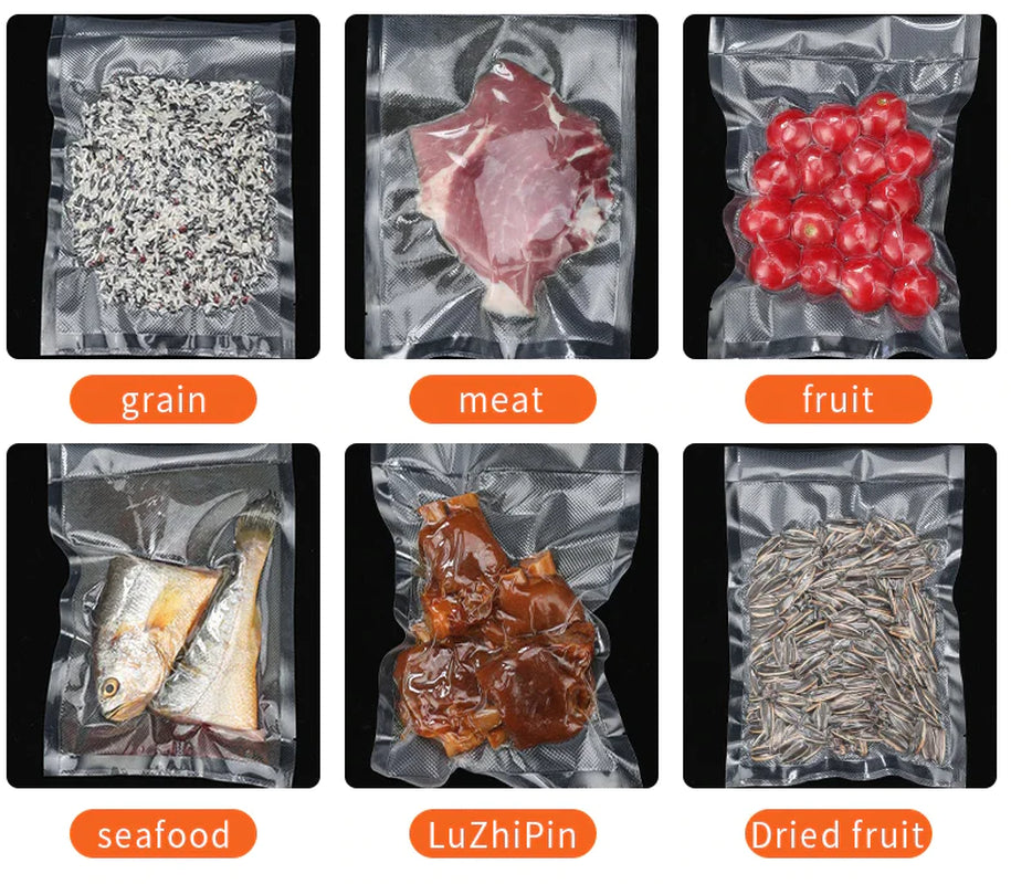 Automatic Vacuum Sealer Machine with Seal Bags – Food Preservation Saver for Dry & Wet Foods