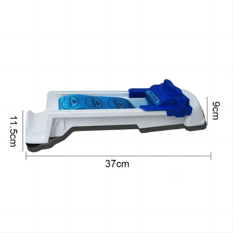 1Pc Stuffed Grape Leaf & Cabbage Meat Roller – White & Blue Vegetable Wrapping Machine Kitchen Tool