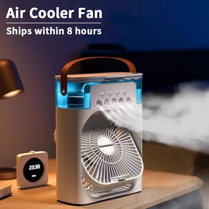 PolarBreeze™ 3-in-1 Mini Air Cooler Fan | Portable Air Conditioner, Humidifier & LED Night Light