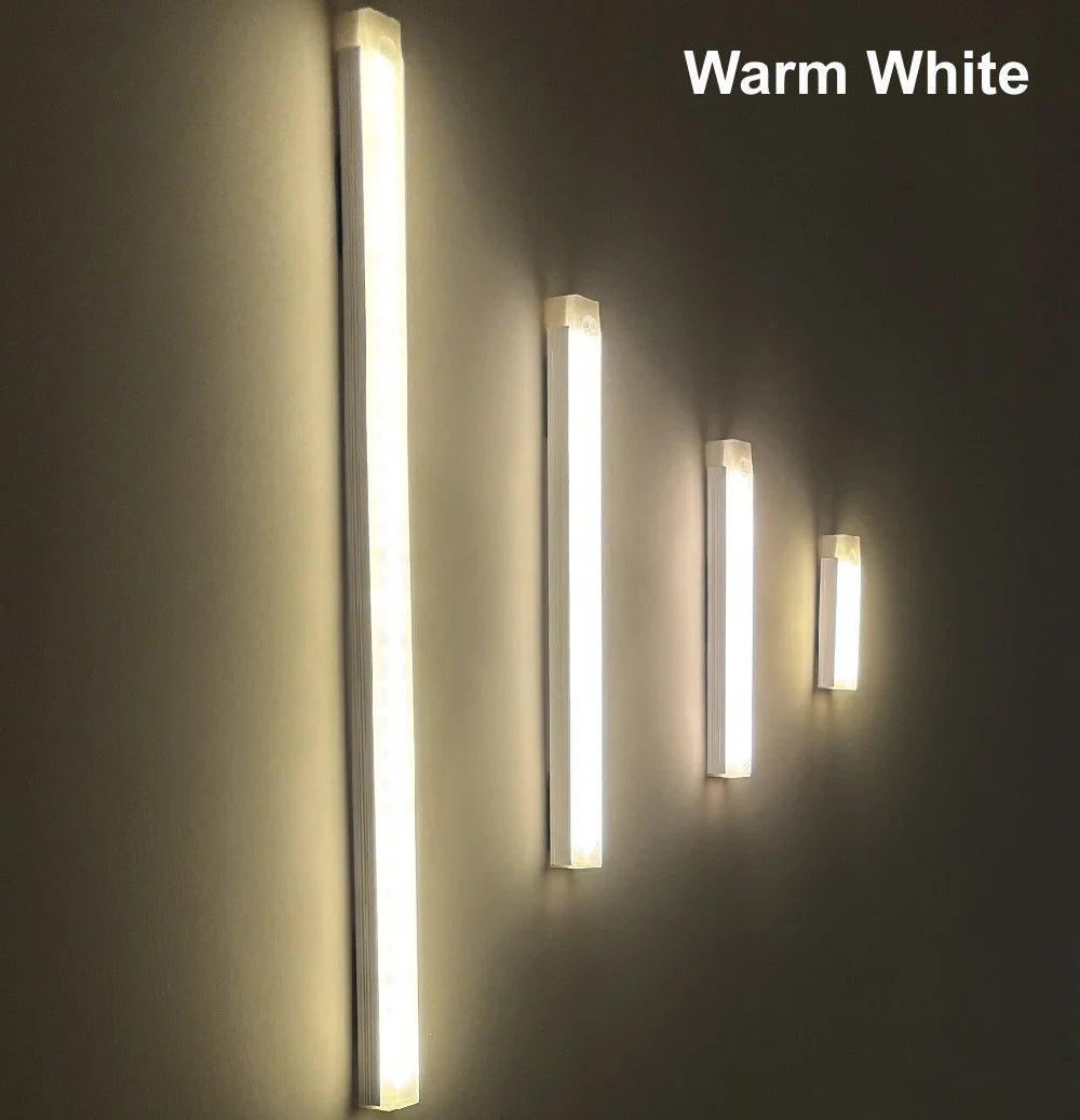 Type-C Rechargeable PIR Motion Sensor LED Night Light – Magnetic Under Cabinet, Wardrobe & Bedside Lamp