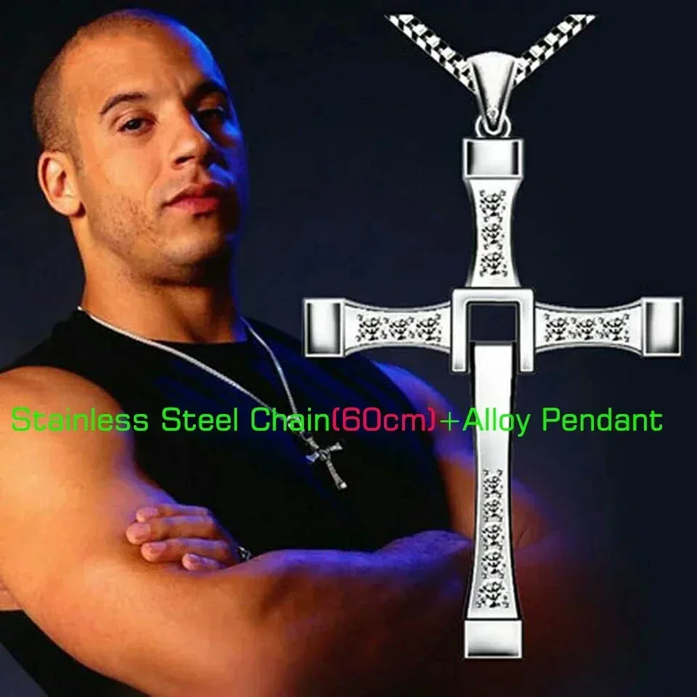 Gold & Silver Plated Cross Necklace for Men & Women – Stainless Steel Chain, Waterproof, Rust-Proof, Faith Jewelry Gift