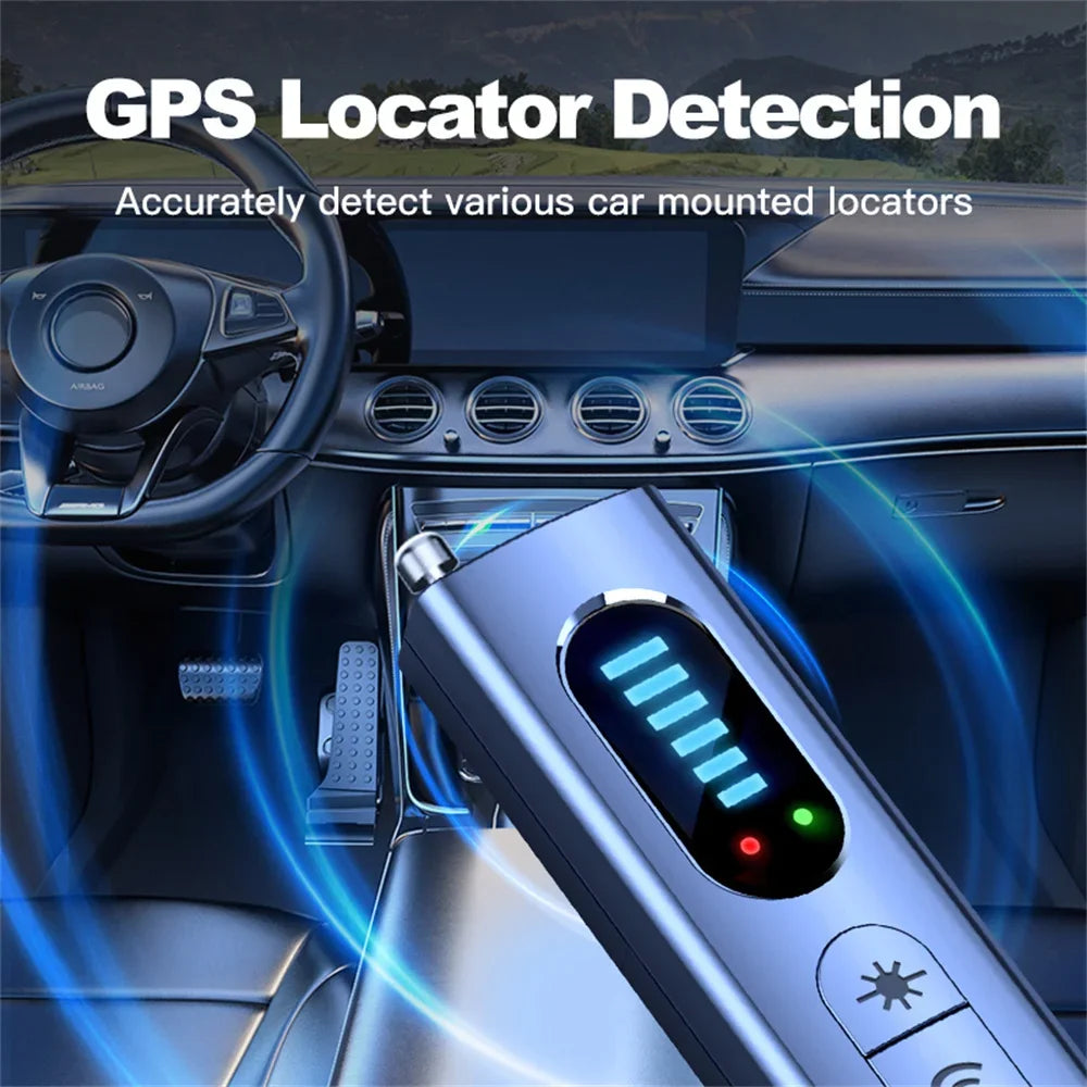 T15 Anti-Spy Hidden Camera & GPS Detector | Wireless Signal Scanner for Bug Sweeping & Privacy Protection