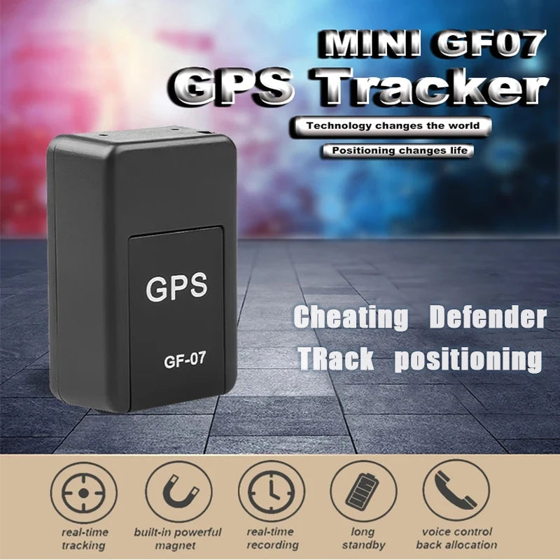 GF07 Mini Magnetic GPS Tracker – Real-Time Car & Asset Locator with Audio Monitoring – GSM/GPRS USA