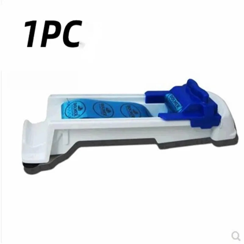 1Pc Stuffed Grape Leaf & Cabbage Meat Roller – White & Blue Vegetable Wrapping Machine Kitchen Tool