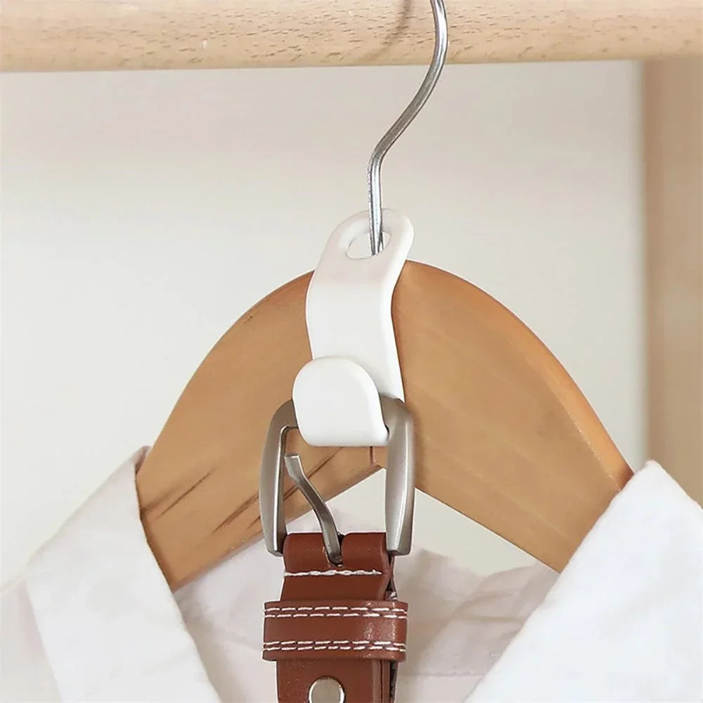 Mini Wardrobe Connector Hangers – Space-Saving Cascading Hooks for Clothes, Bags & Scarves | Durable Plastic Closet Organizer