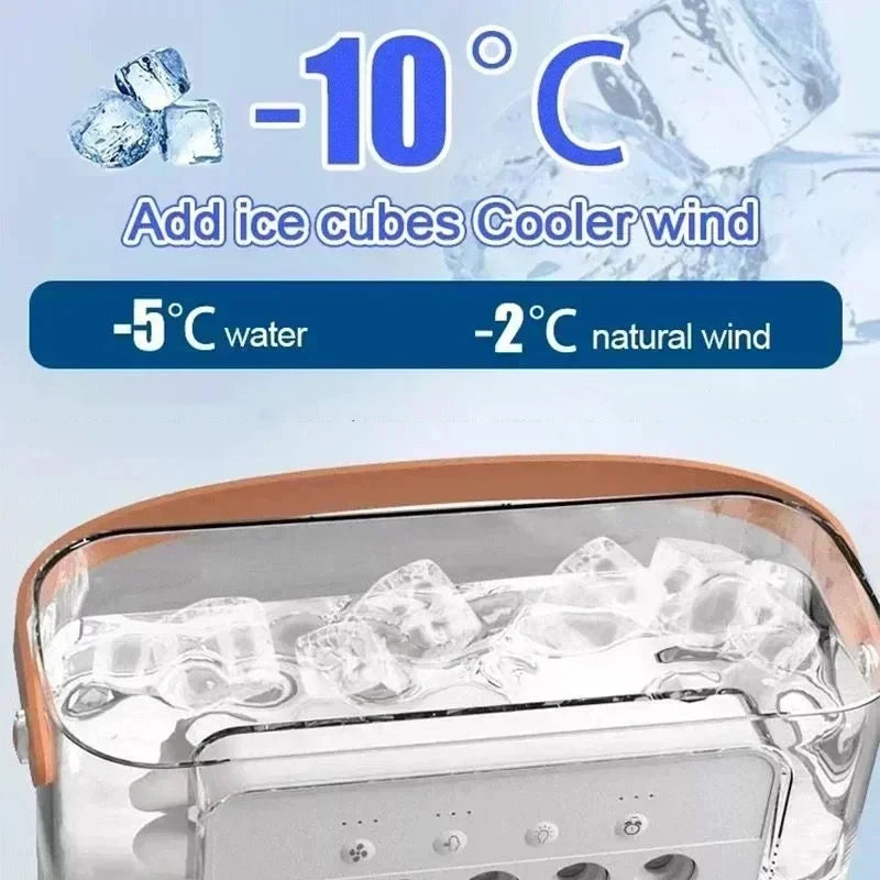 PolarBreeze™ 3-in-1 Mini Air Cooler Fan | Portable Air Conditioner, Humidifier & LED Night Light