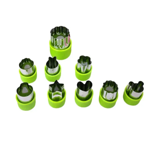 Fruit & Vegetable Cutter Set – 12 Stainless Steel Shapes for Kids’ Snacks, Cookies, and DIY Baking
