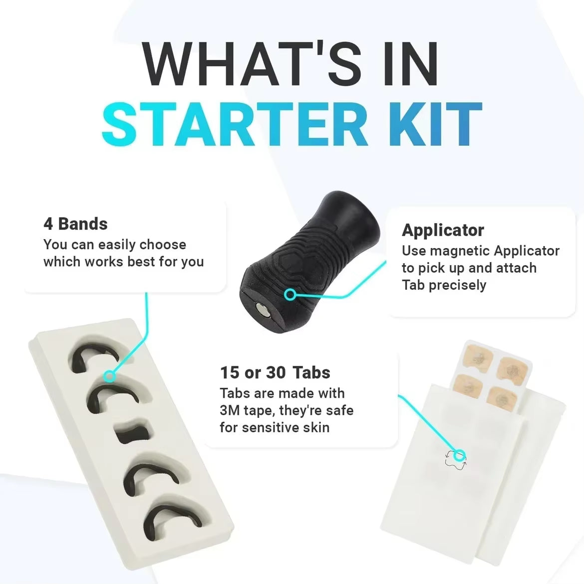 15 Pairs Magnetic Nasal Breathing Dilators Kit – Anti-Snoring, Sports Oxygen Booster & Allergy Relief Nose Clips