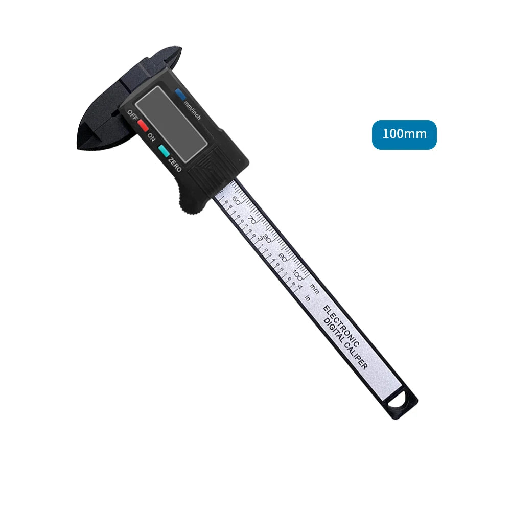 Electronic Digital Caliper – Carbon Fiber Vernier Caliper Gauge Micrometer Measuring Tool (100mm/150mm)